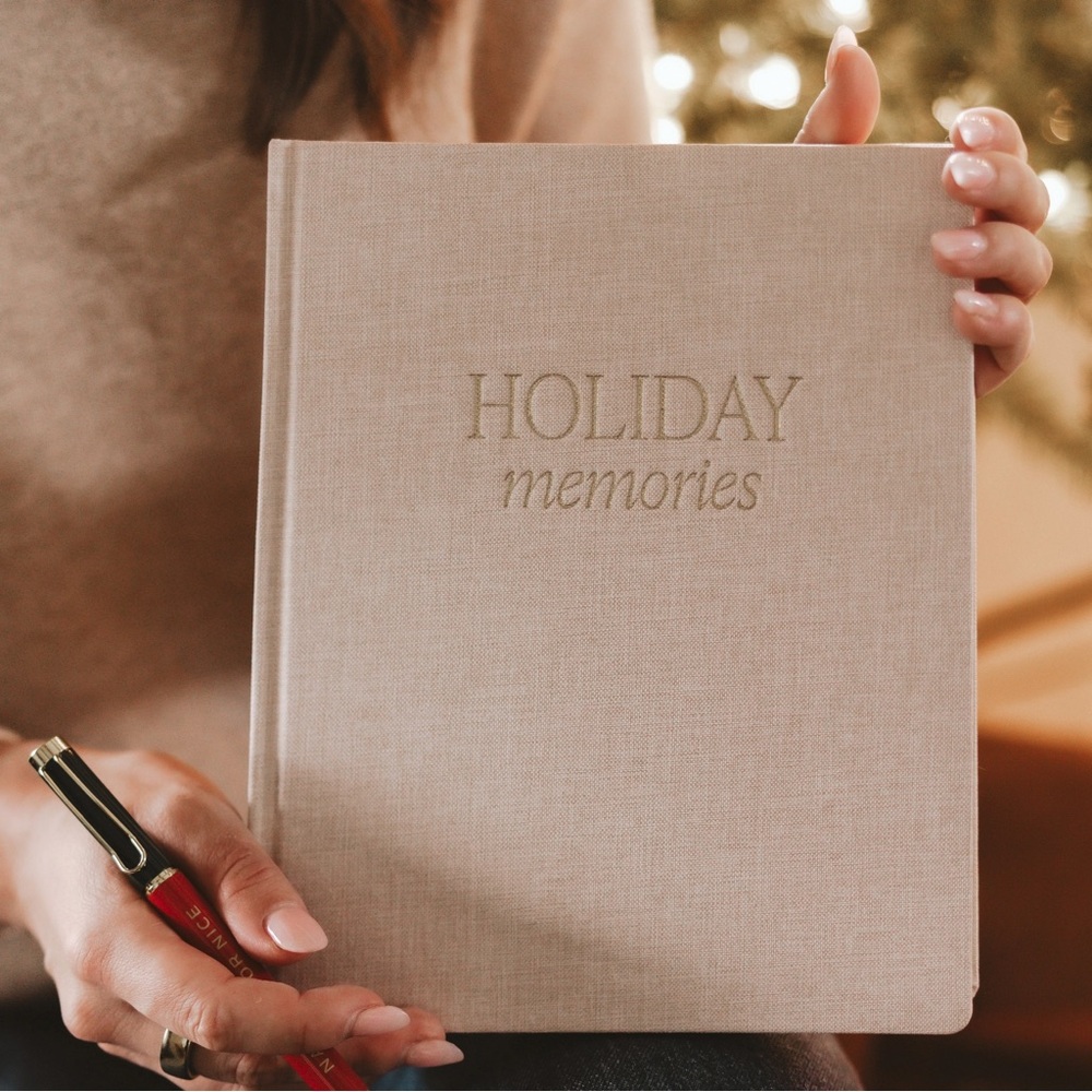 Holiday Memories Beige Journal